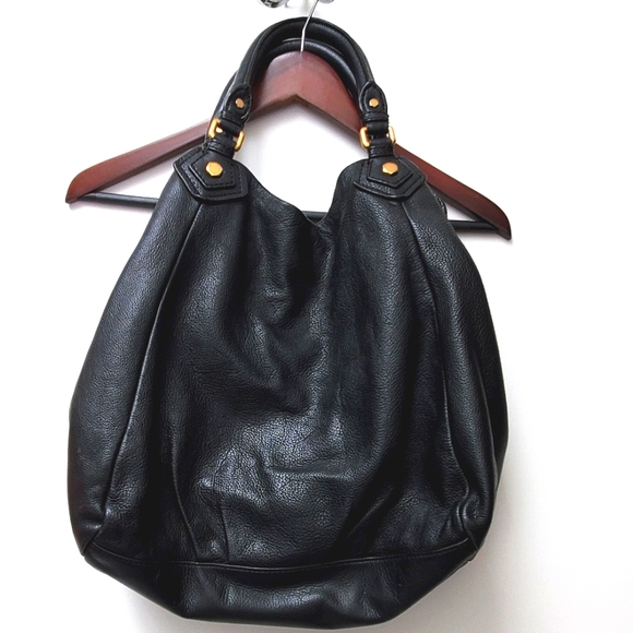 Marc Jacobs Classic Fran Black Leather Hobo Bag - Picture 5 of 12